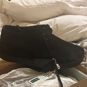 Men's Black Suede desert trek shoes
